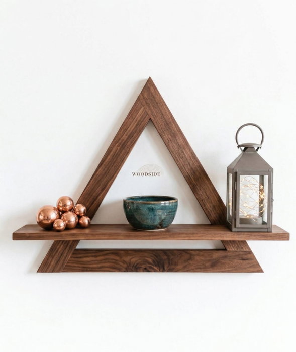 Hanah Home R-Raf357 Estantería Decorativa de Madera Natural
